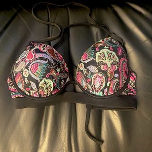 Paisley push up string bikini top 36B